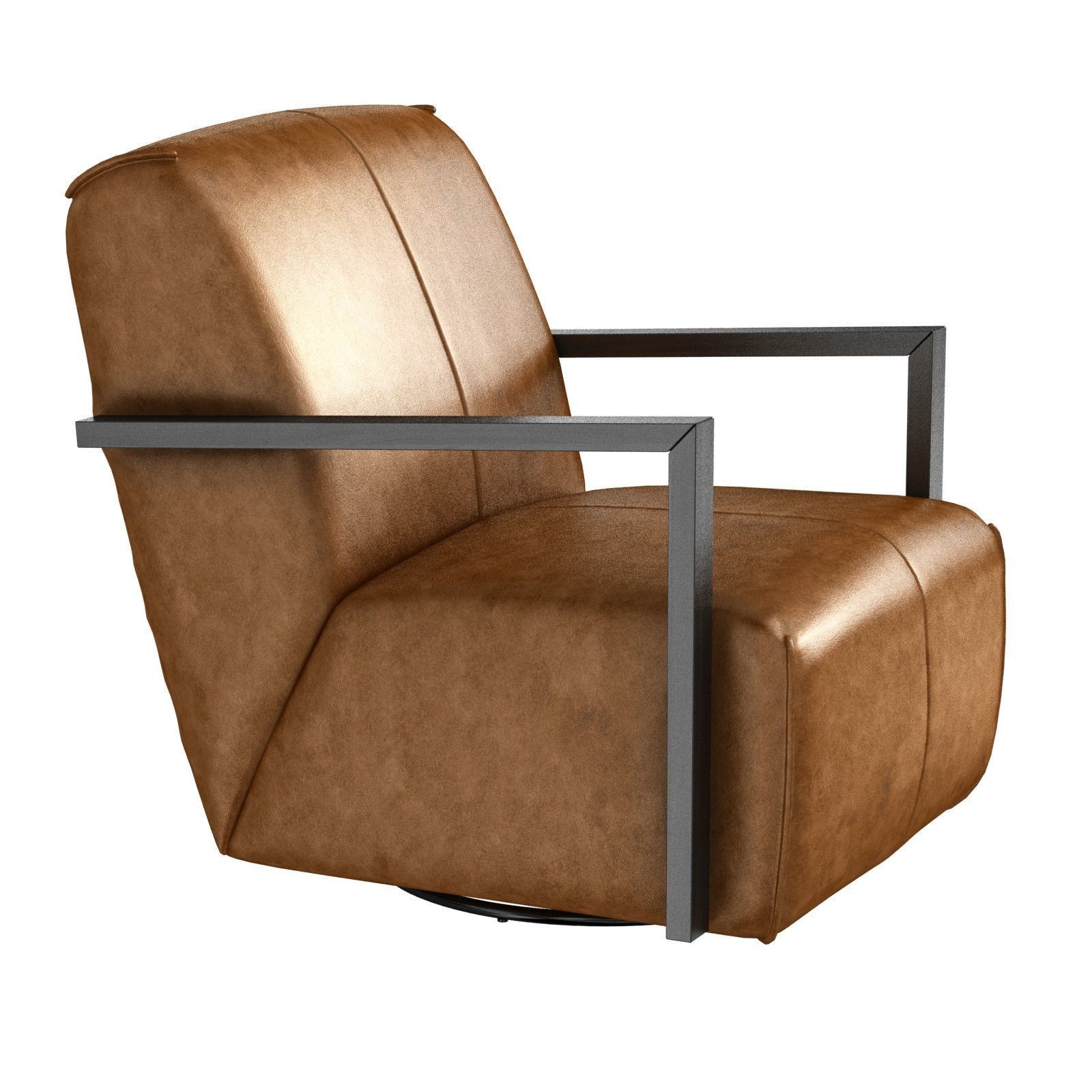 Arhaus Walsh Leather Glider Armchair 3D model CGTrader