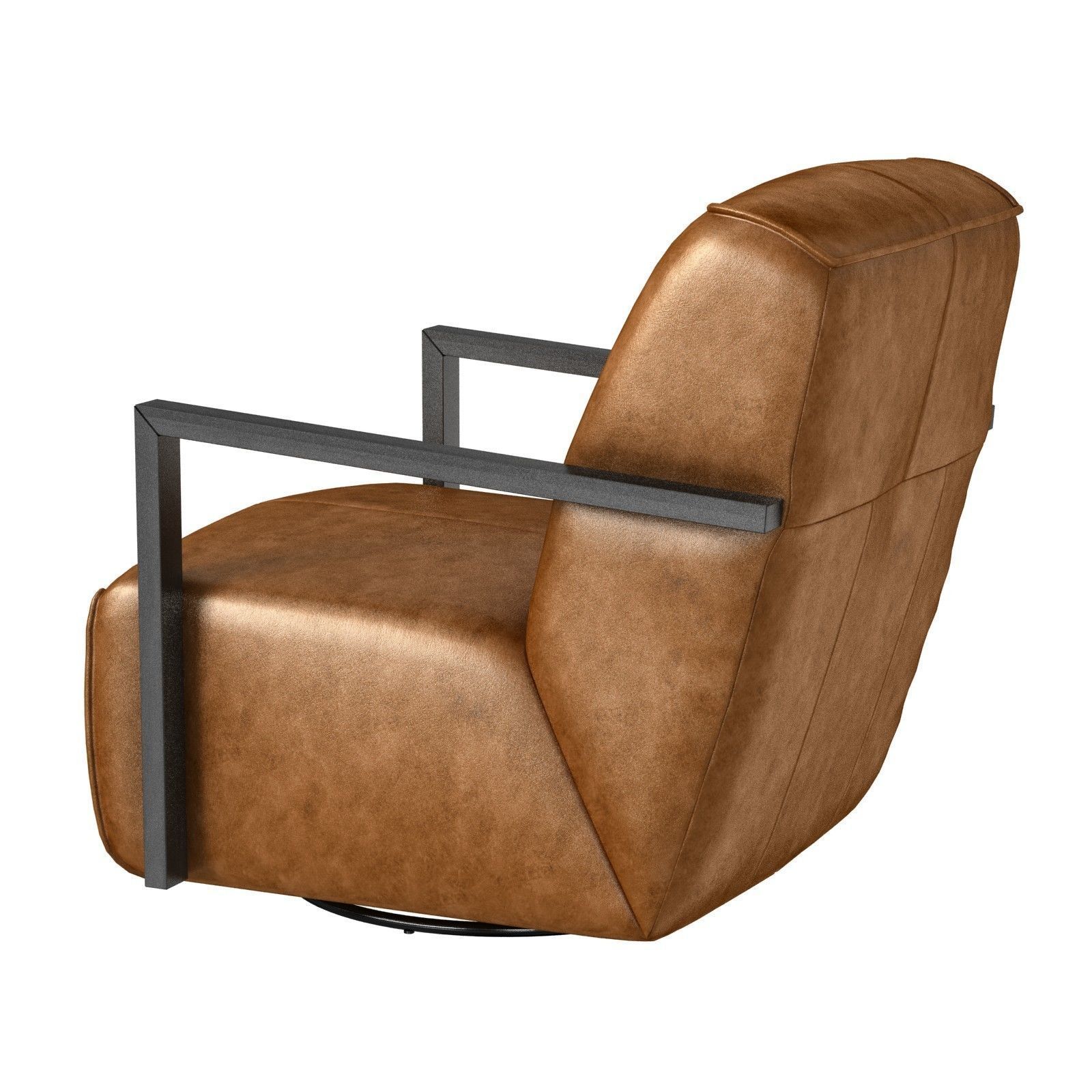 Arhaus Walsh Leather Glider Armchair 3D model CGTrader