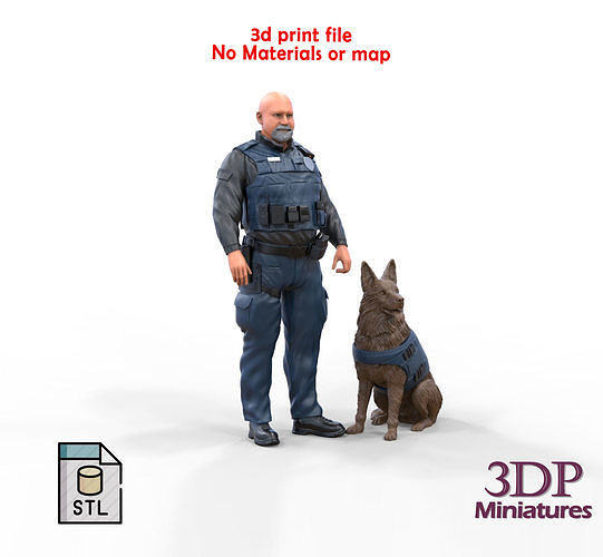 K9 Police Officer With Dog 3D Model 3D Printable CGTrader k9-police-officer-with-dog-3d-model-3d-printable-cgtrader