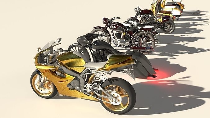 motorcycles 3D model