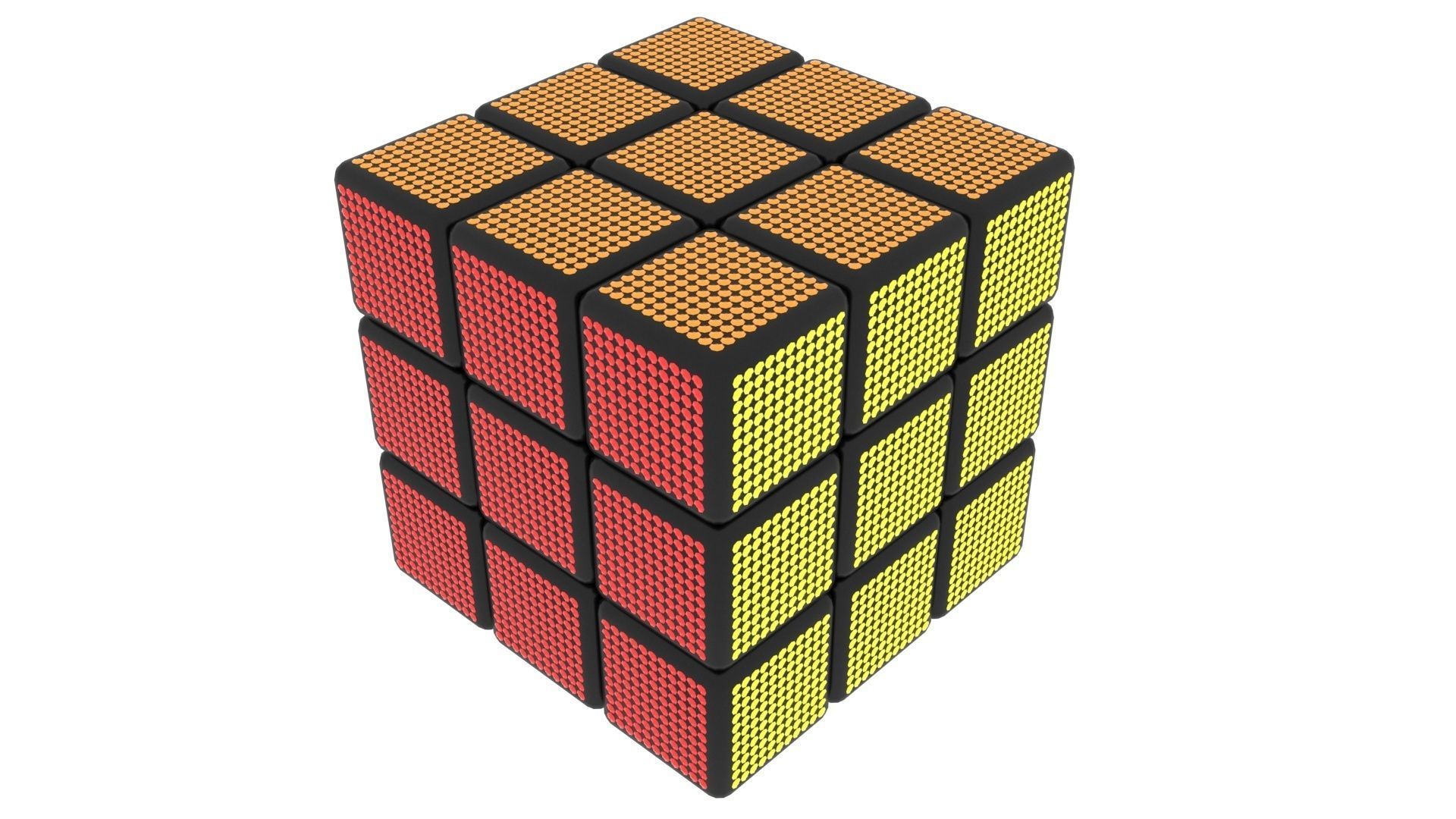 Crystal Rubiks Cube 3D model | CGTrader