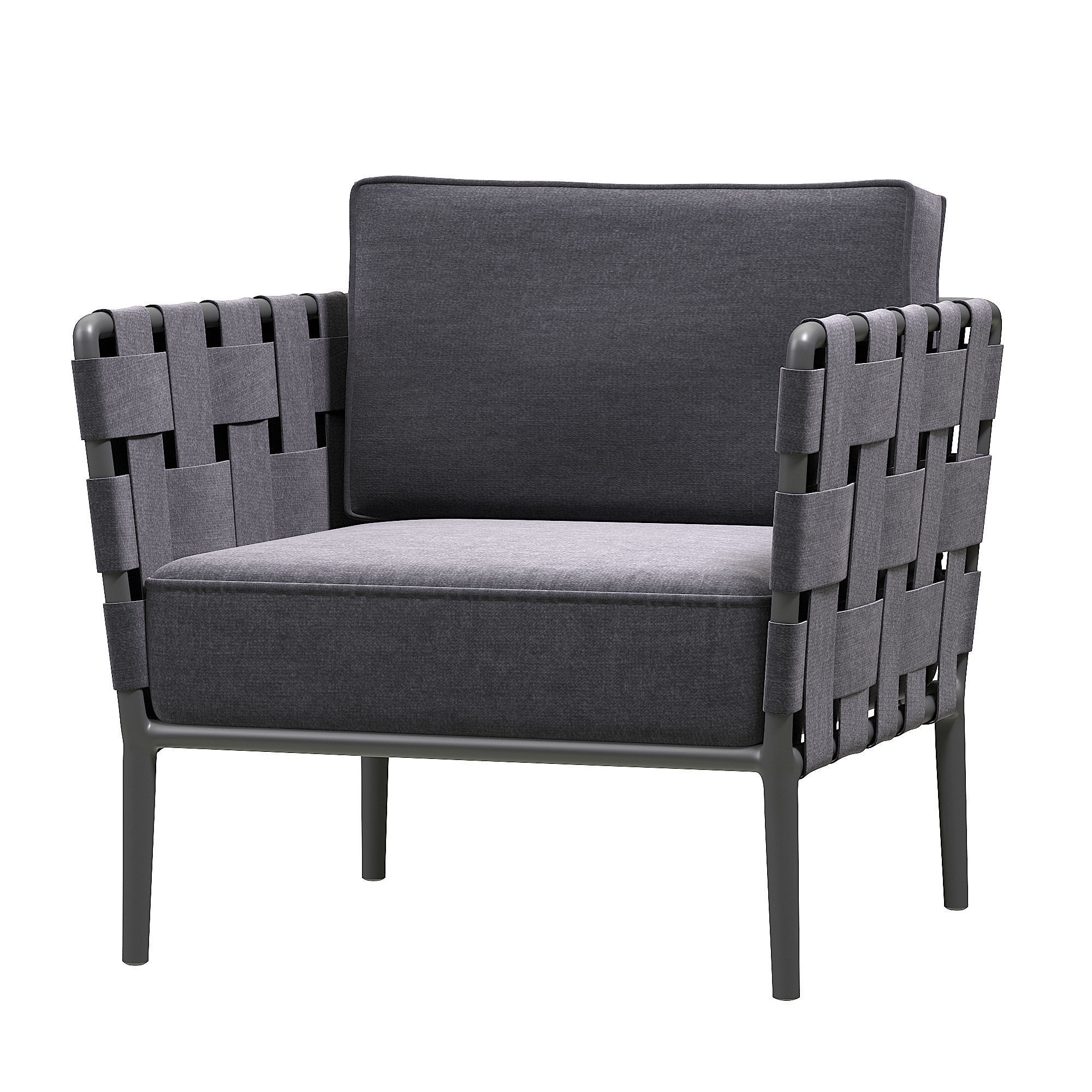 Cane line Conic lounge stol gra 3D model CGTrader