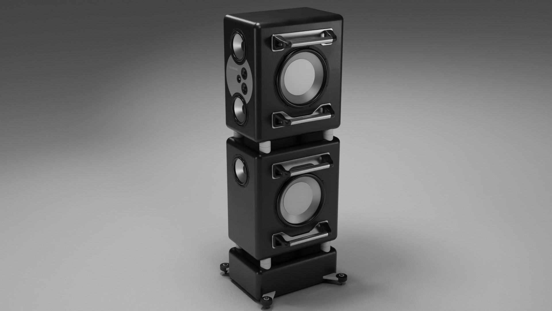 Home Audio Speaker Tower 3D model CGTrader