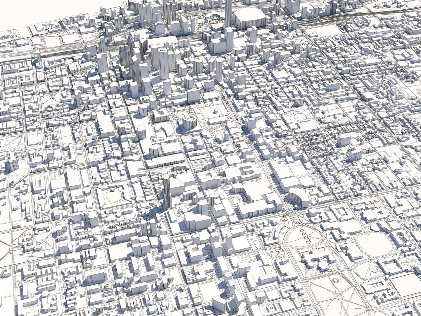 Toronto 30x30km City Map 3D model | CGTrader