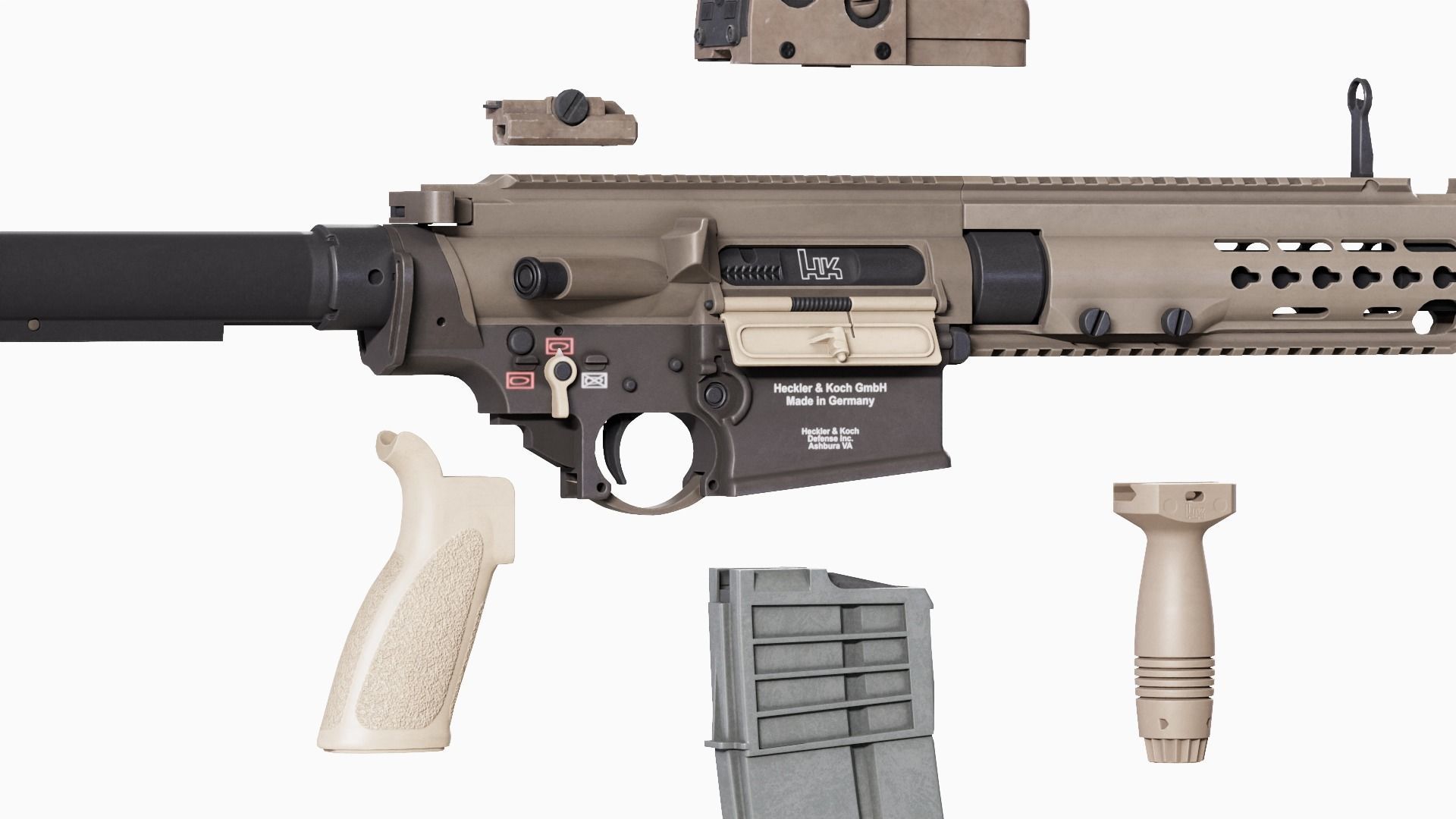 3D model HK G27K DMR VR / AR / low-poly | CGTrader