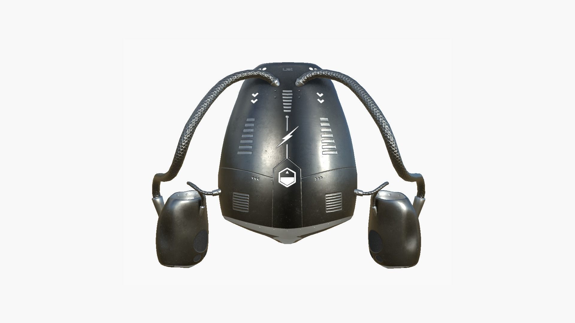 3D model Jetpack I06 Dark Steel - SciFi Character Design VR / AR / low ...