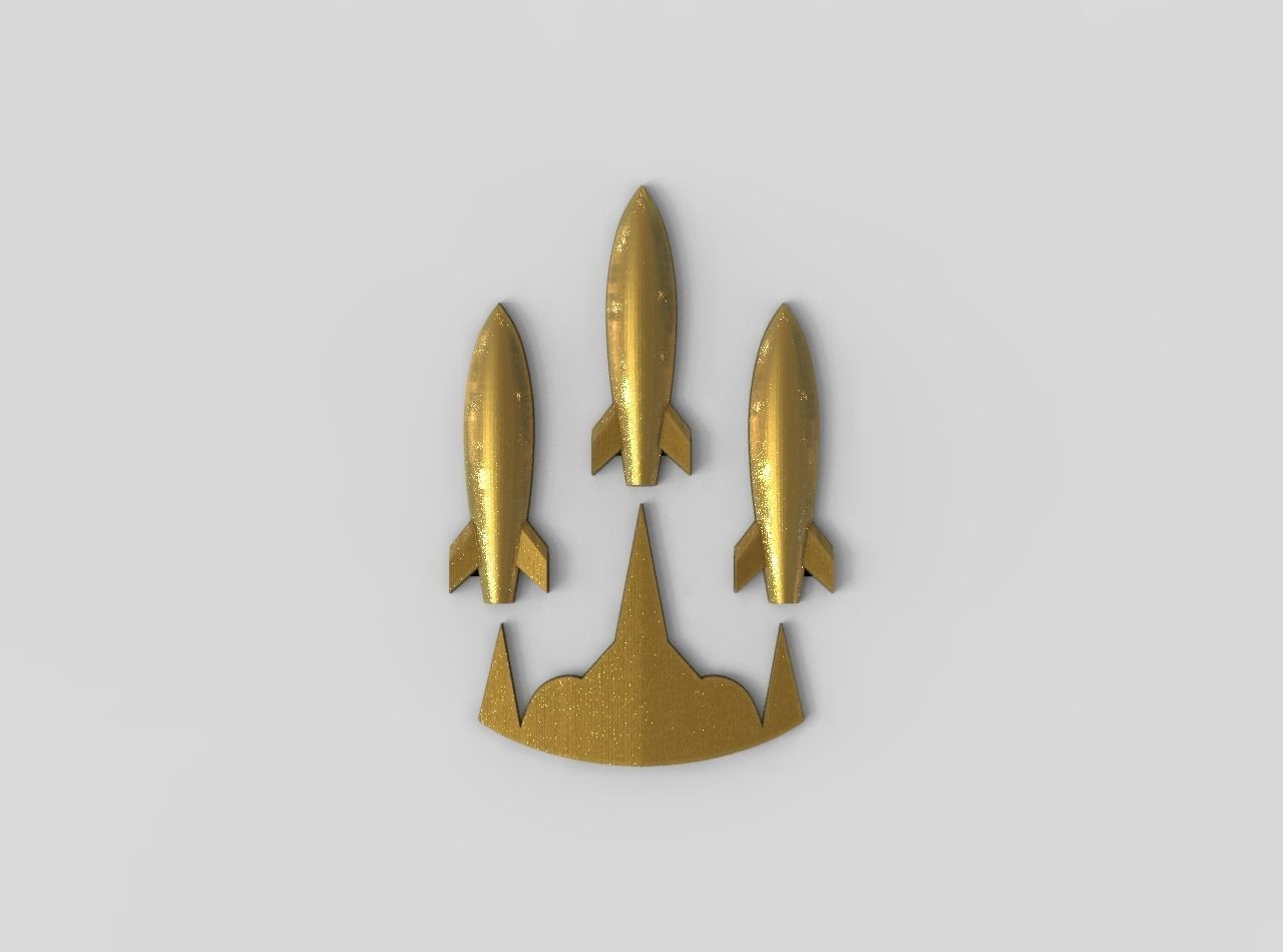 Rockets missile 3D model 3D printable CGTrader