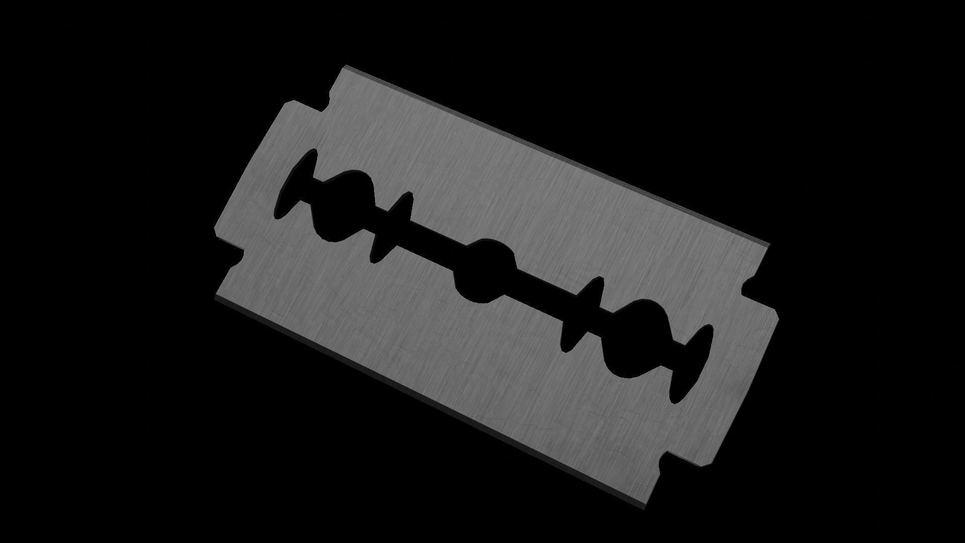 3D model Razorblade VR / AR / lowpoly CGTrader