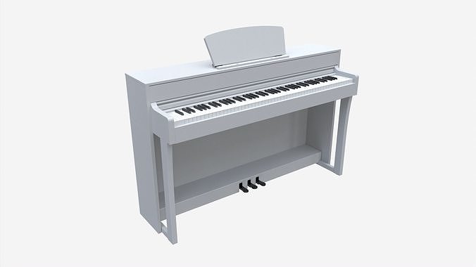 Digital piano musical instruments 07 3D model