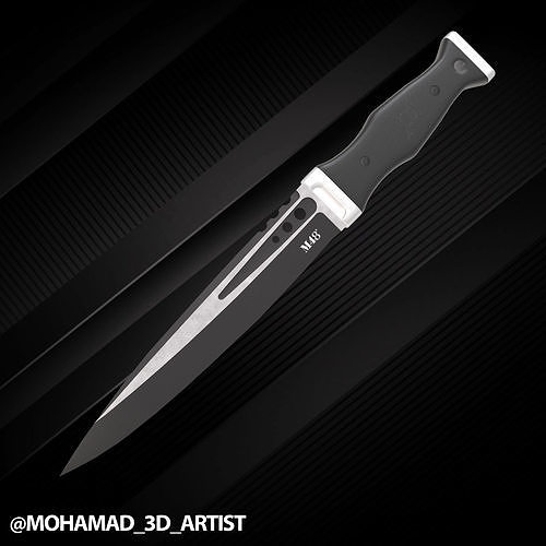 tactical knife Highland Scottish free VR / AR / lowpoly 3D model CGTrader