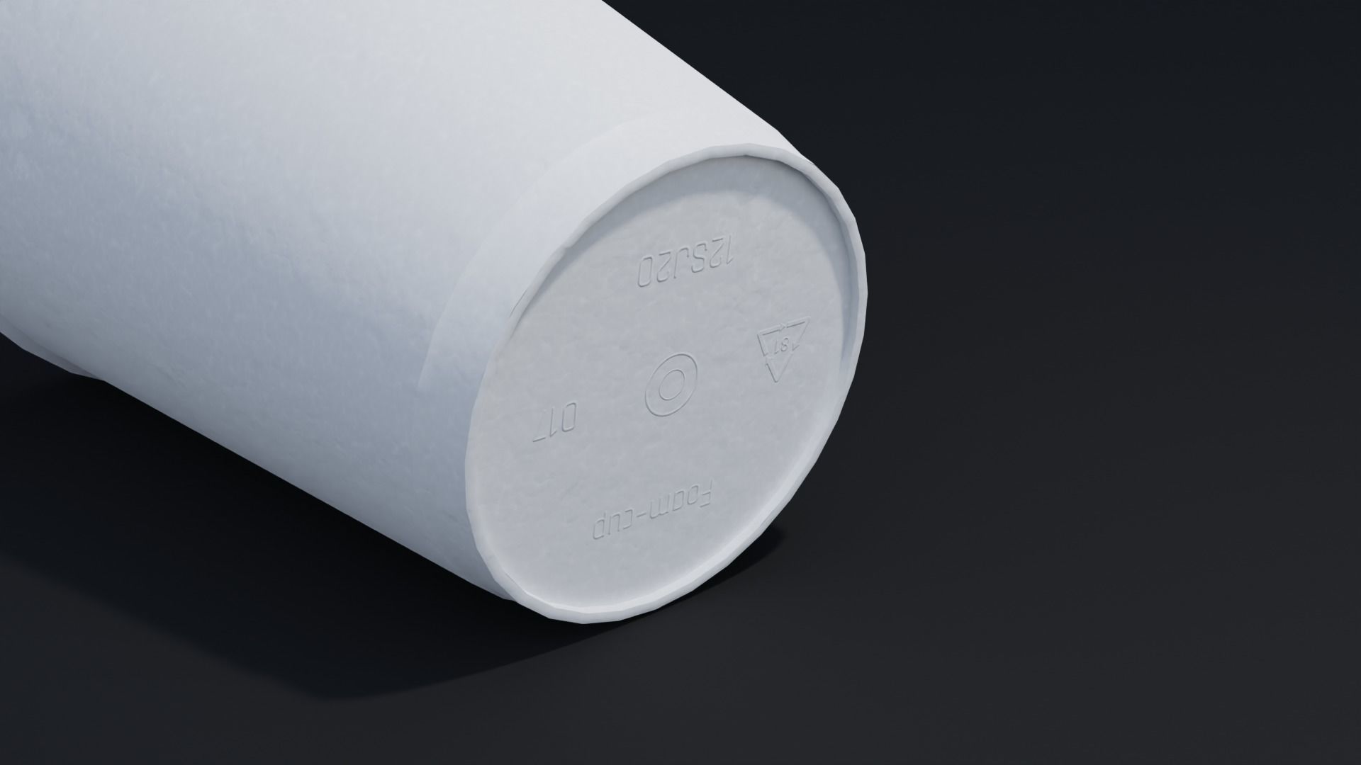 3D model Reallistic Styrofoam Cup 4K Textures VR / AR / lowpoly CGTrader