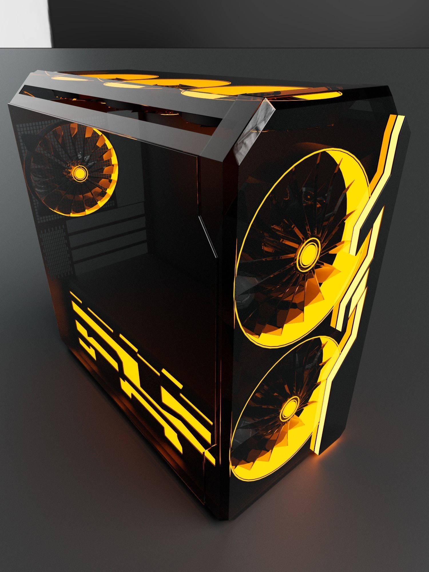 RGB PC Case free 3D model | CGTrader