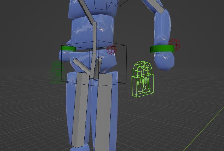 Free Animation Armature for Blender free 3D model animated rigged