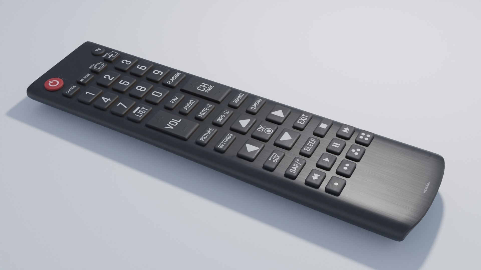 3D model TV Remote Clean and Distressed Versions 4K VR / AR / lowpoly