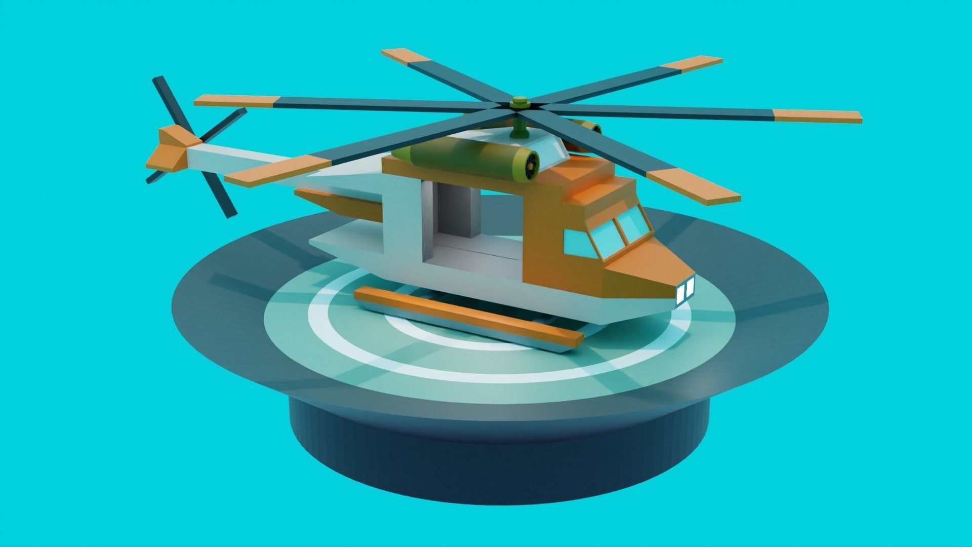 3D model Helicopter VR / AR / low-poly | CGTrader