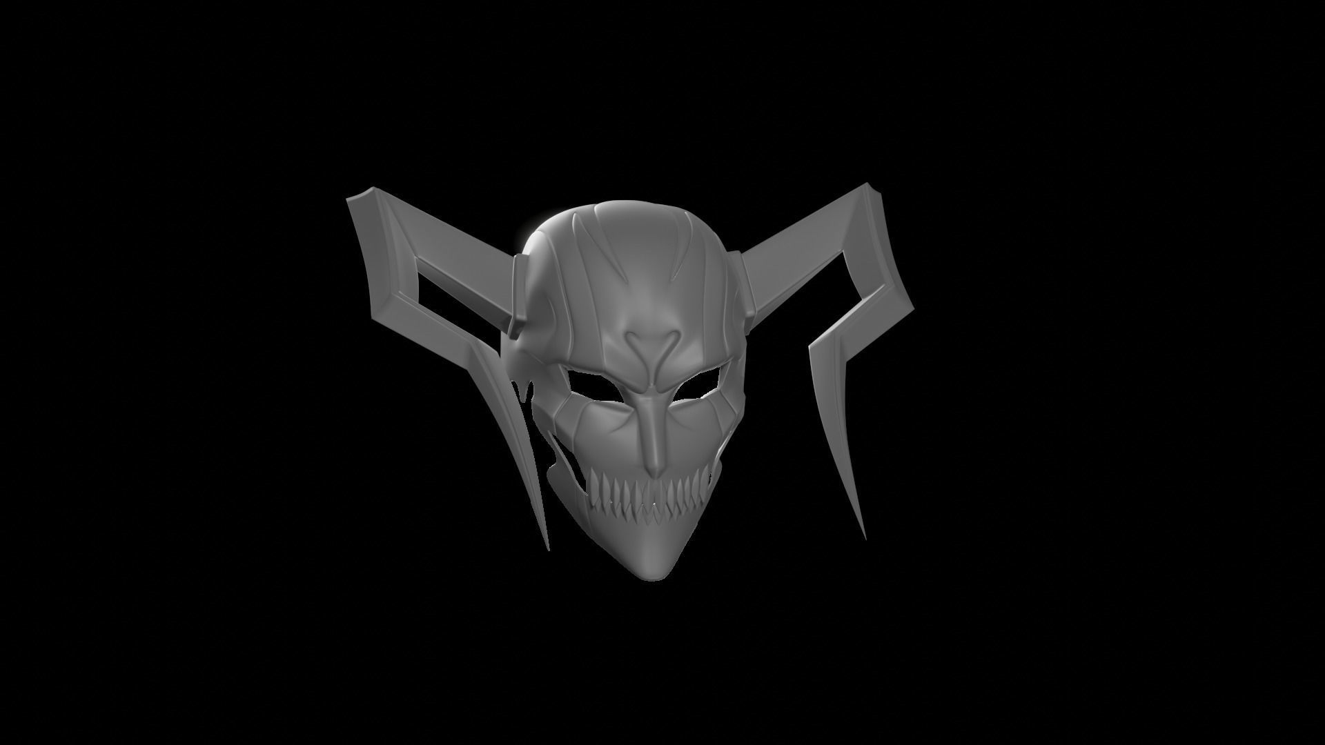 Ichigo Hollow Mask full 3D model 3D printable CGTrader
