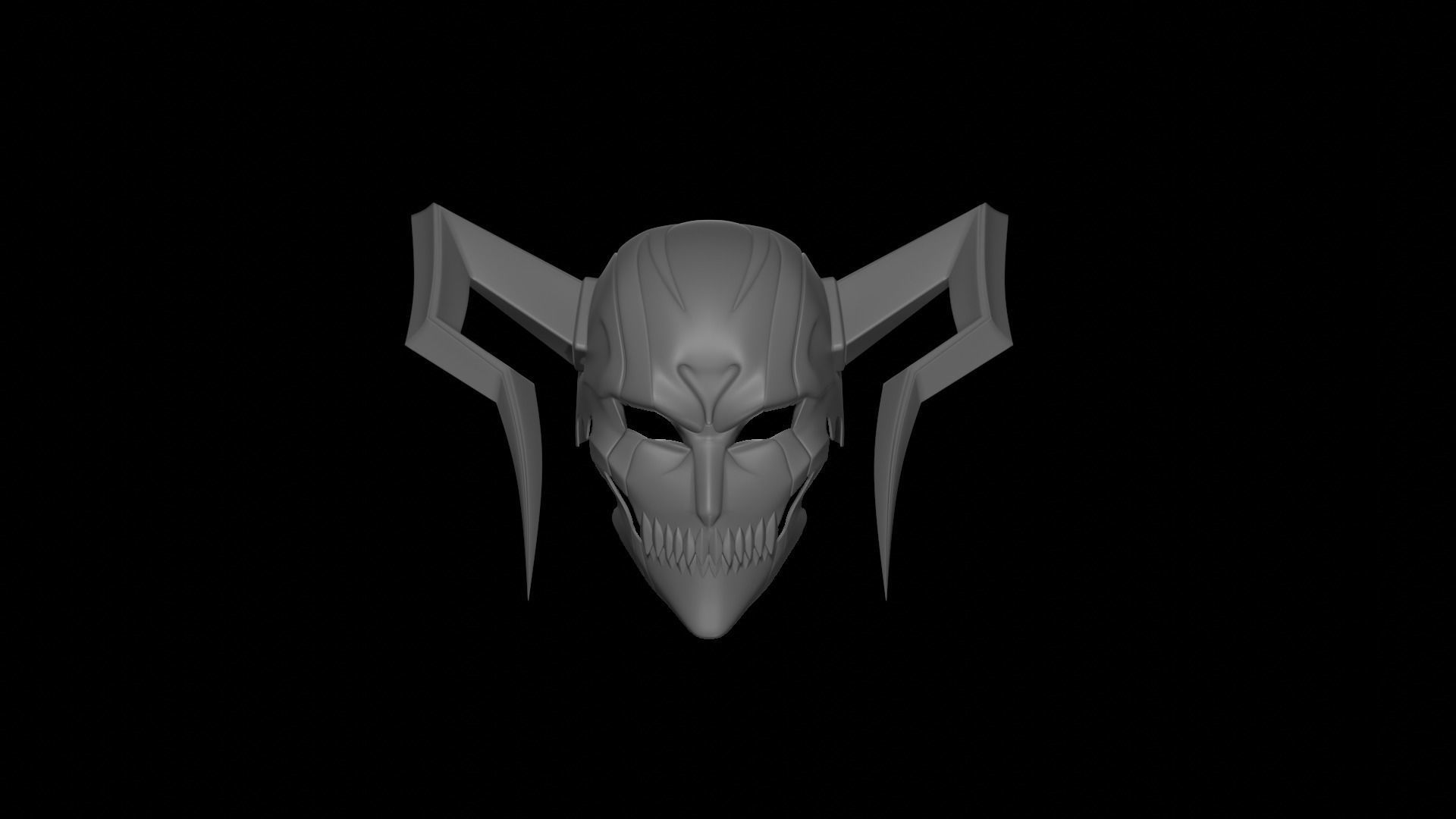 Ichigo Hollow Mask full 3D model 3D printable CGTrader