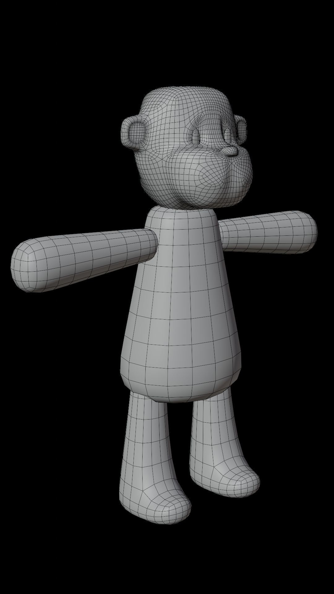 3D model Monkey doll VR / AR / low-poly | CGTrader