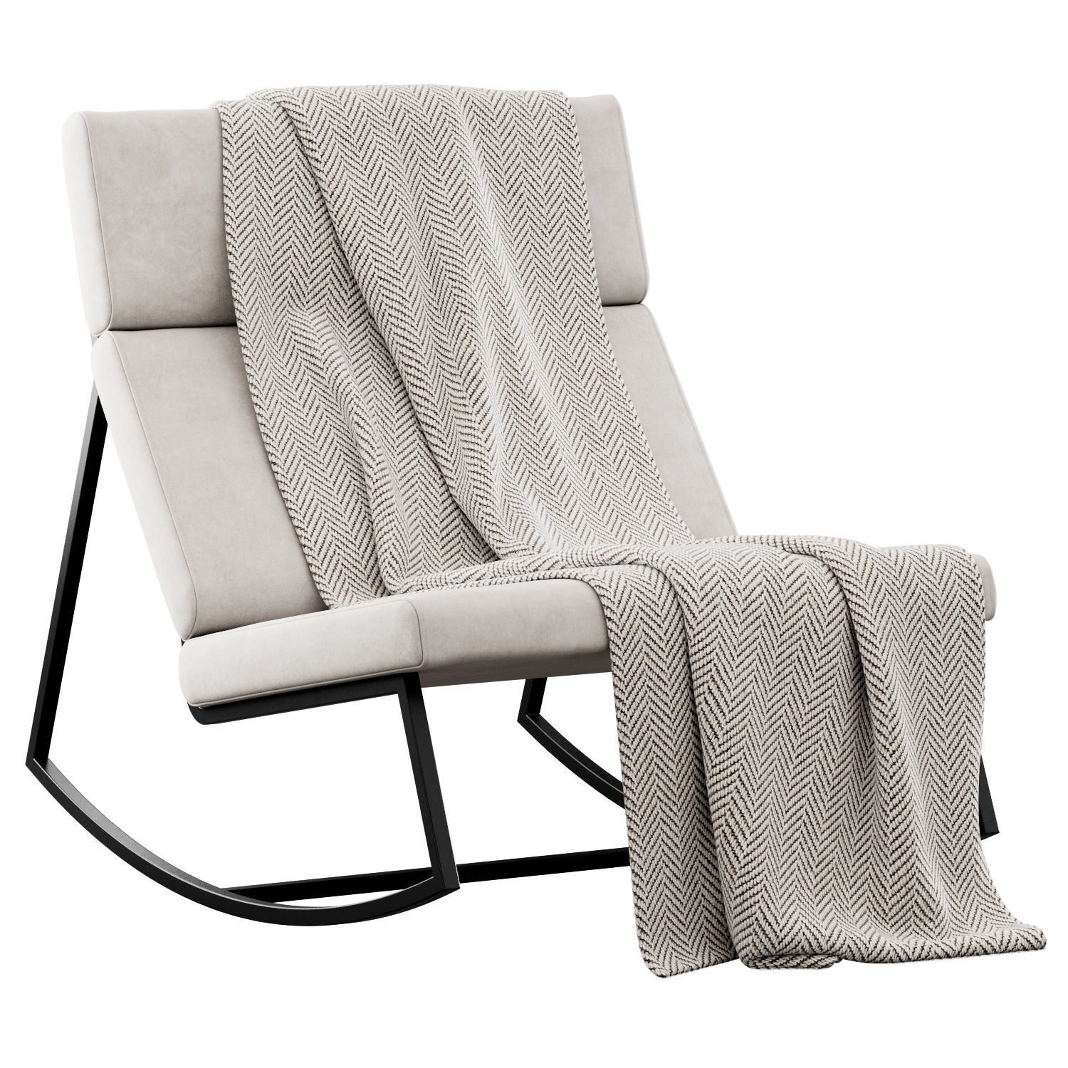 GT Rocker Chair By Gus Modern 3D model | CGTrader