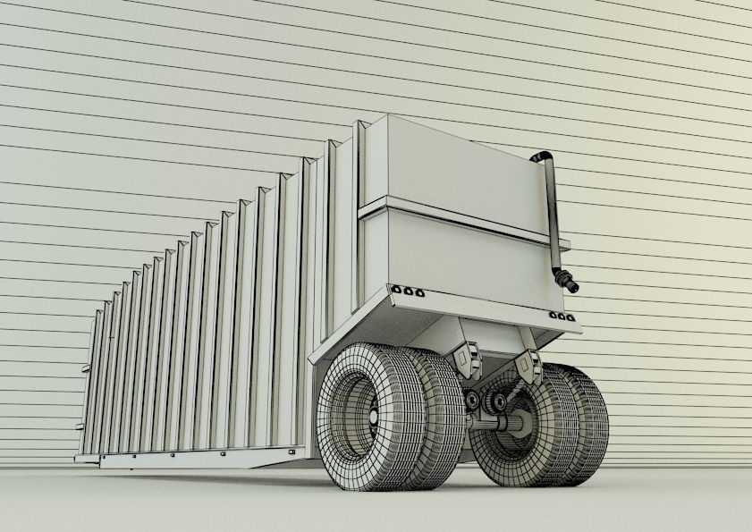 Frac Tank trailer model 3D model | CGTrader