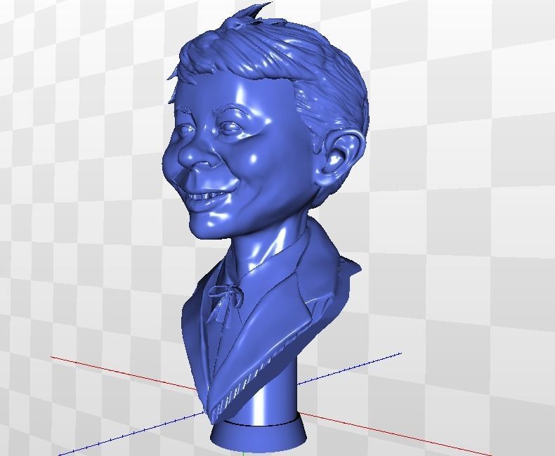 Alfred E Neuman Bust stl 3d printable model 3D model 3D printable ...