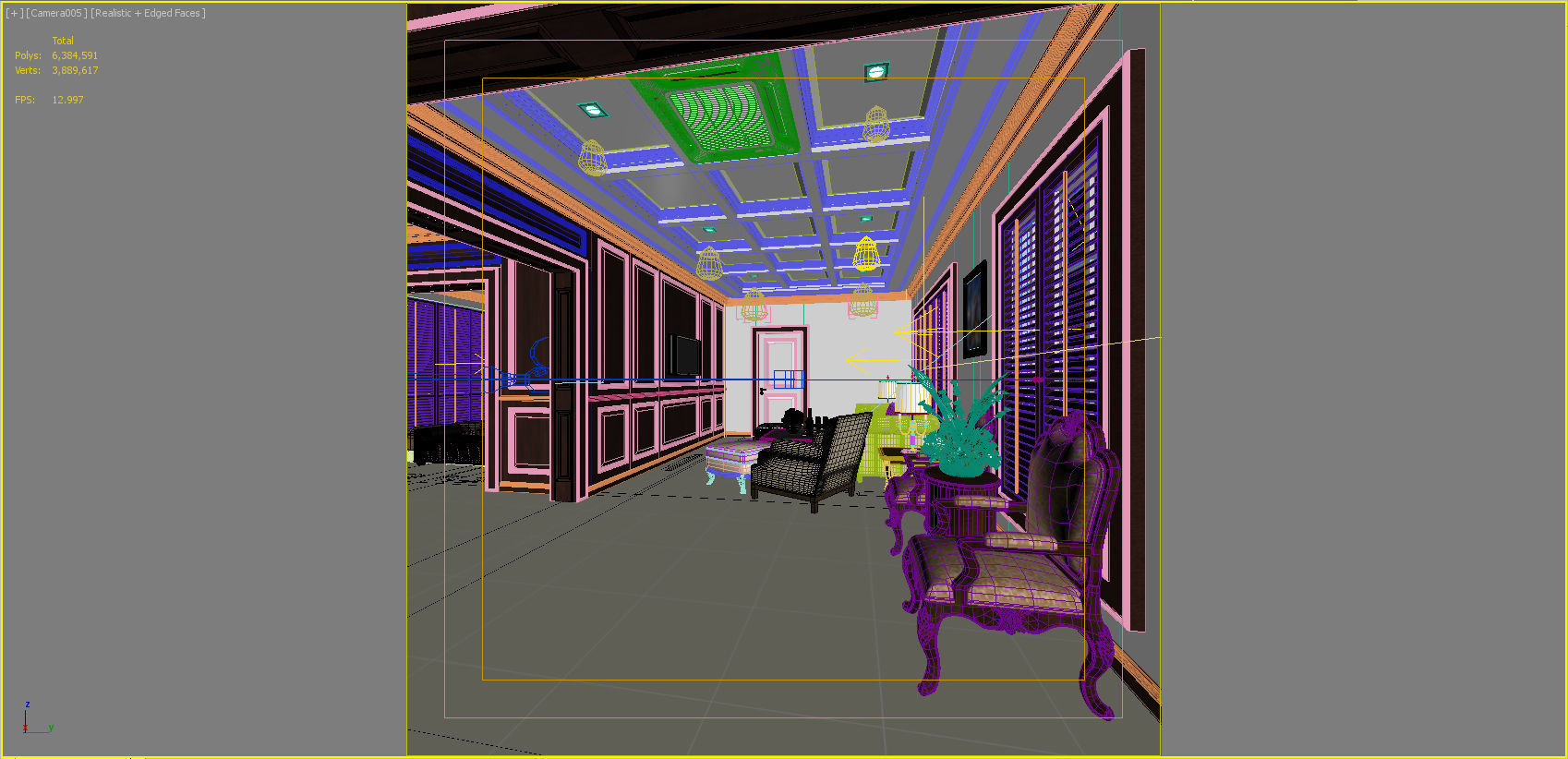 big house decoration 3D model CGTrader