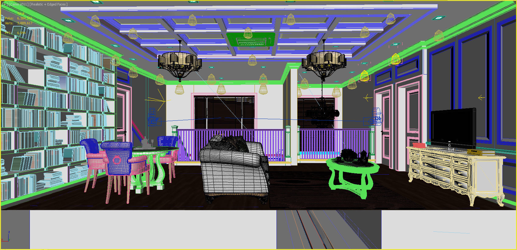 big house decoration 3D model CGTrader