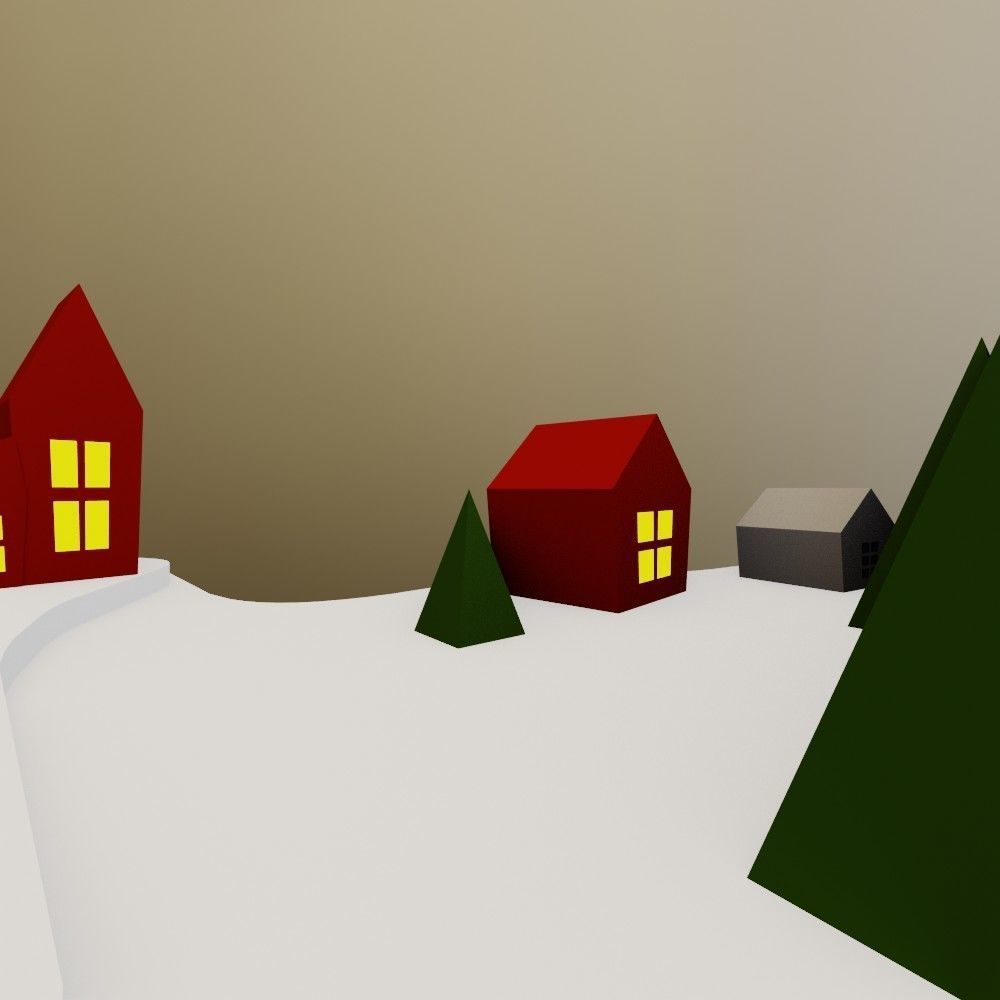 Low poly christmas