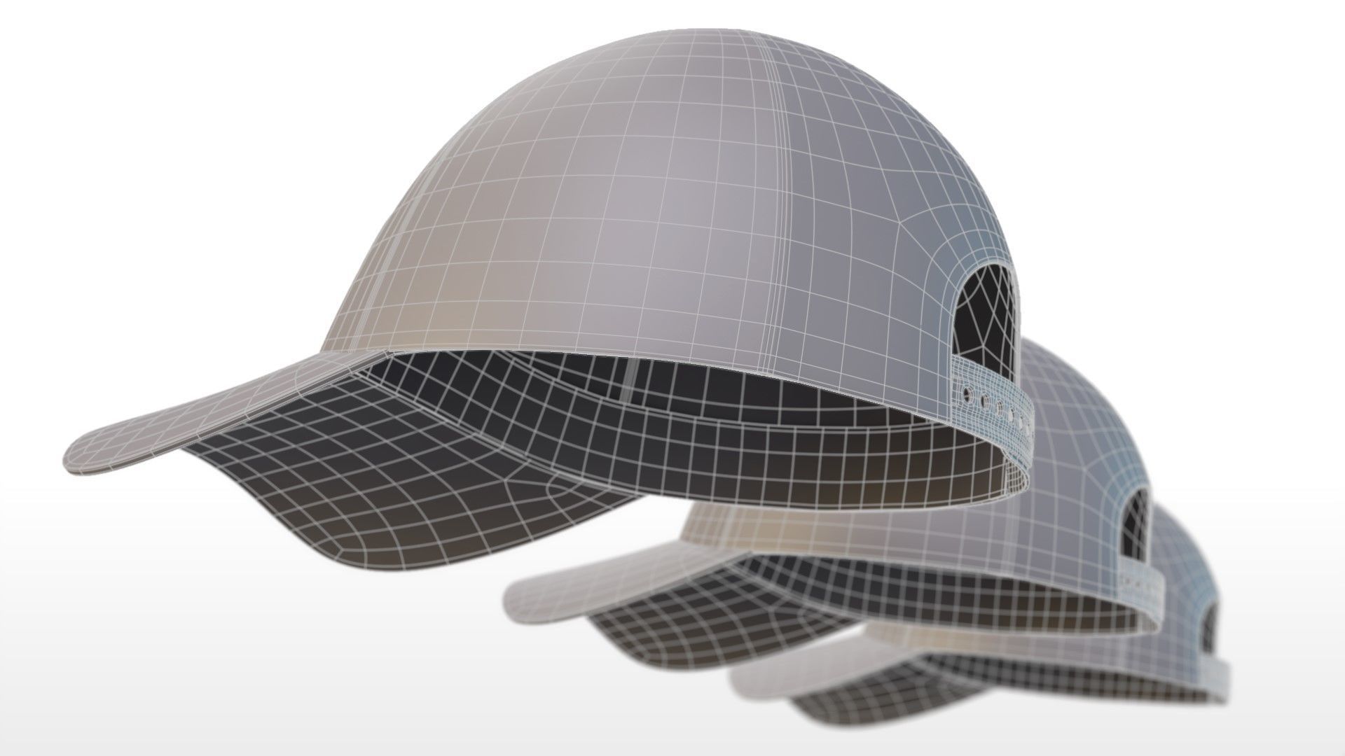 3d Model Baseball Cap Vr Ar Low Poly Cgtrader