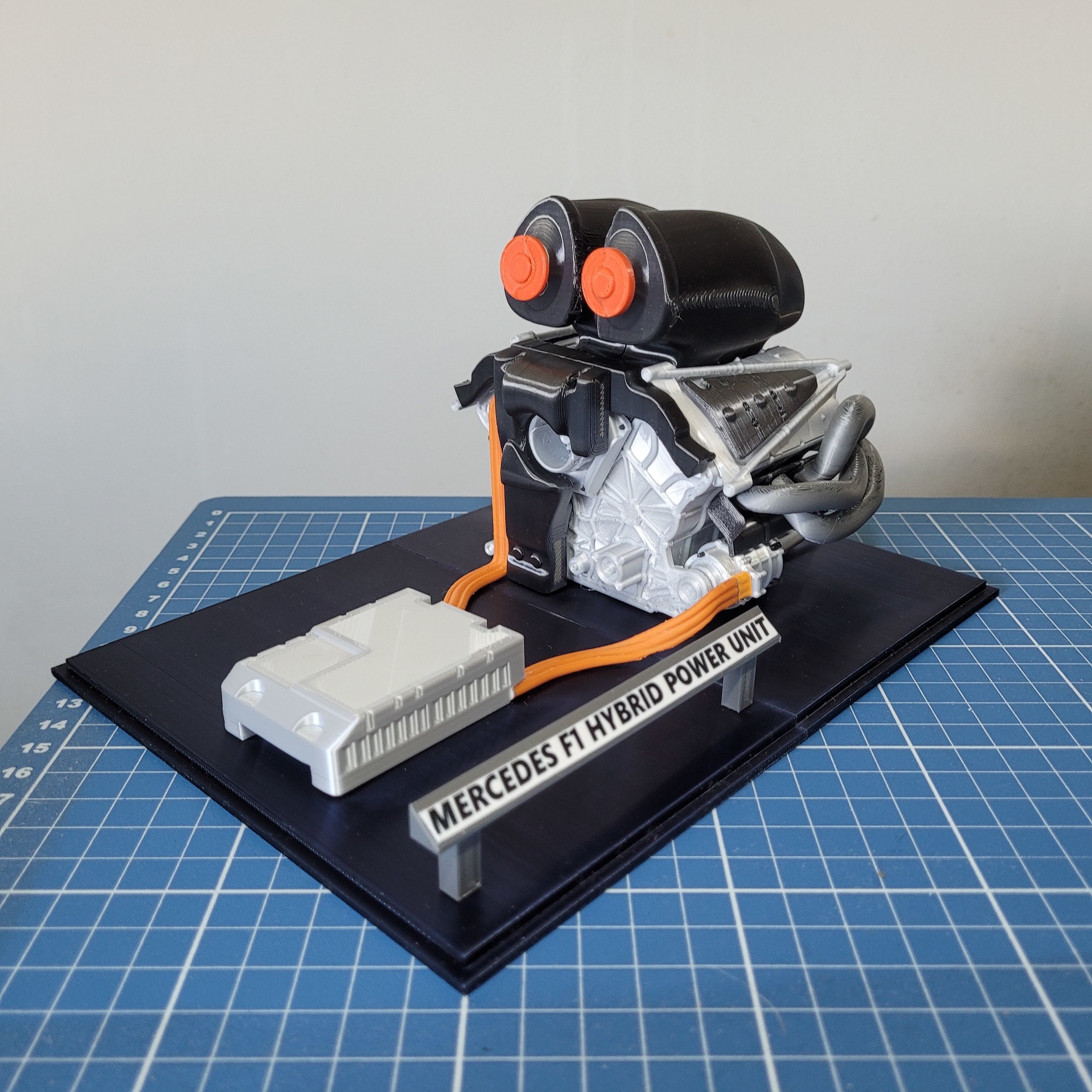 F1 HYBRID ENGINE STL FILES 3D model 3D printable CGTrader