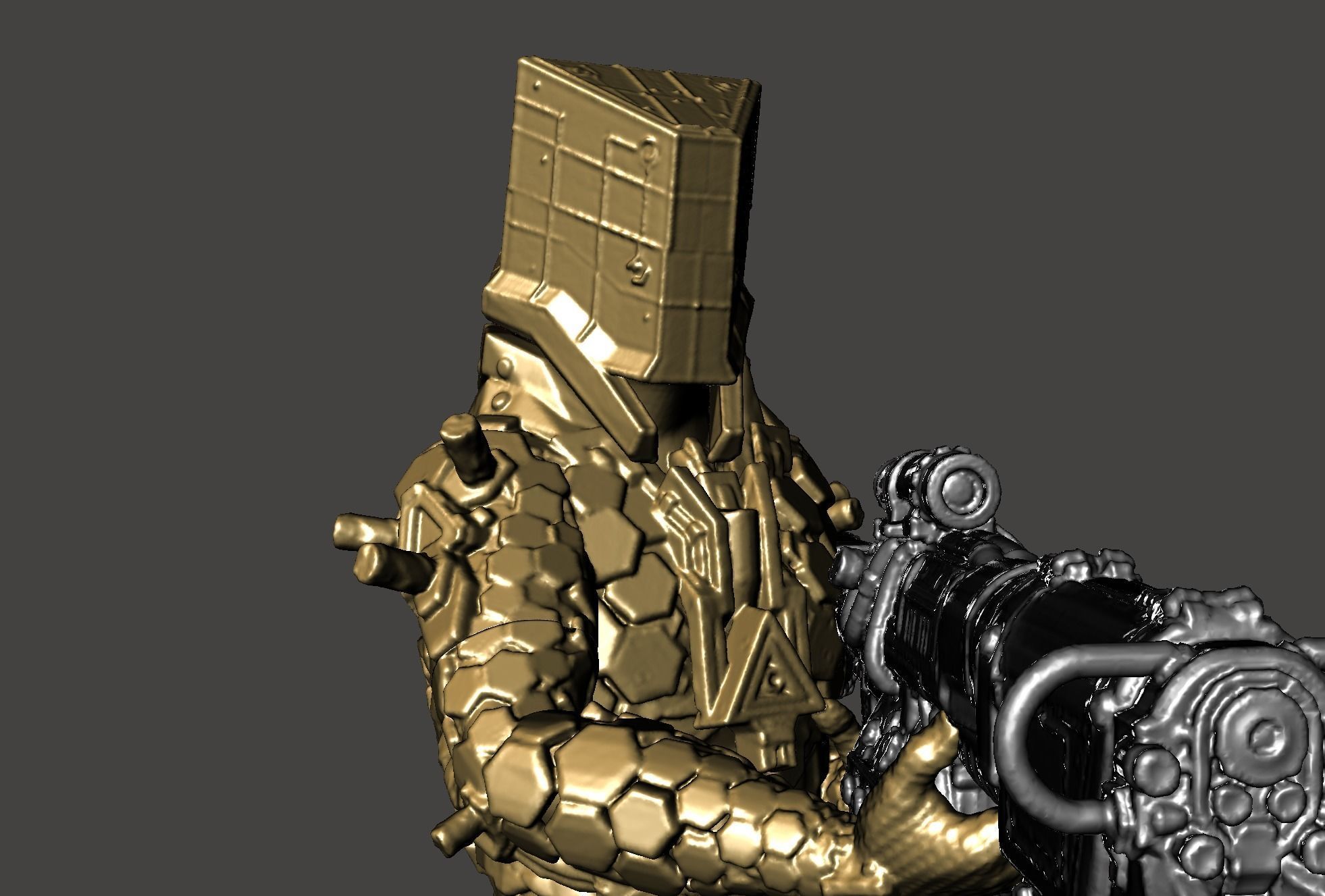Wolfenstein Commander Model WOLFENSTEIN POWERARMOR LASERKRAFTWERK TNO High-Poly STL 3D model 3D ...