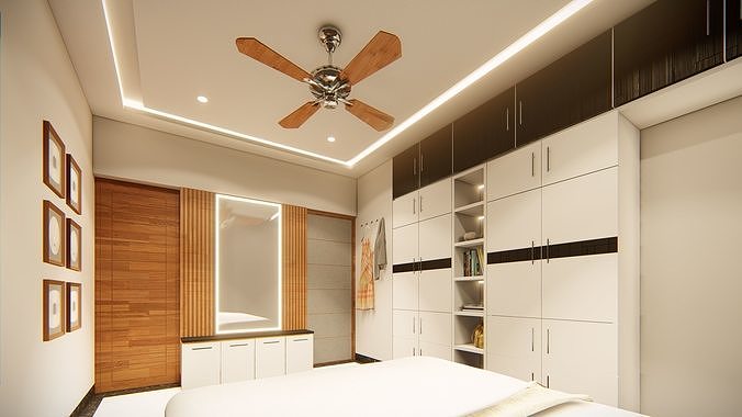 BEDROOM INTERIOR DESIGN 3D MODEL SKETCHUP 3D model | CGTrader