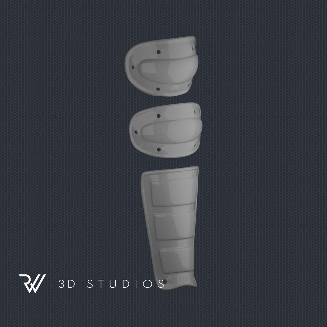 MK2 Ninja Shin Guard STL File 3D model 3D printable CGTrader