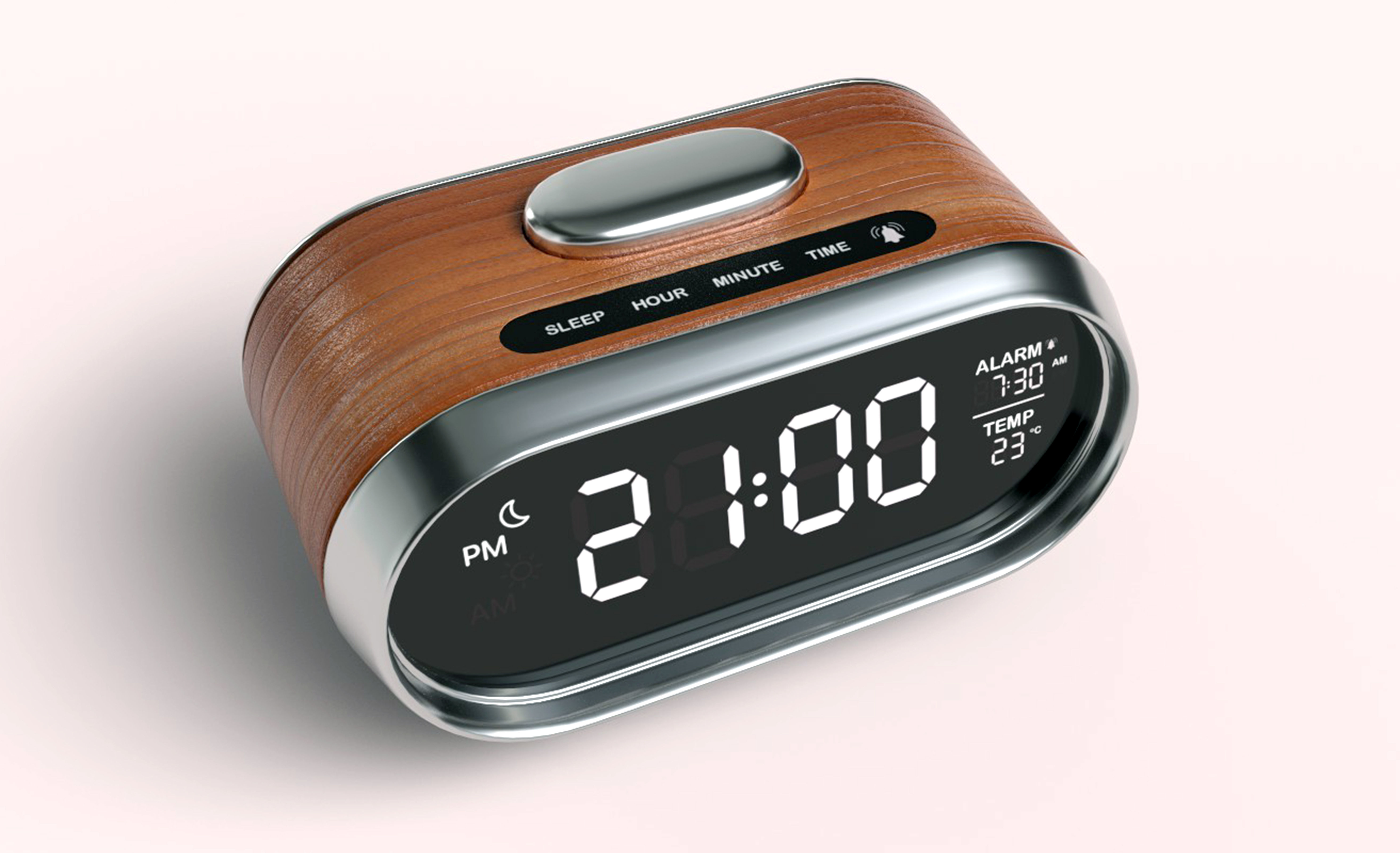 Classic Digital alarm clock 3D model | CGTrader