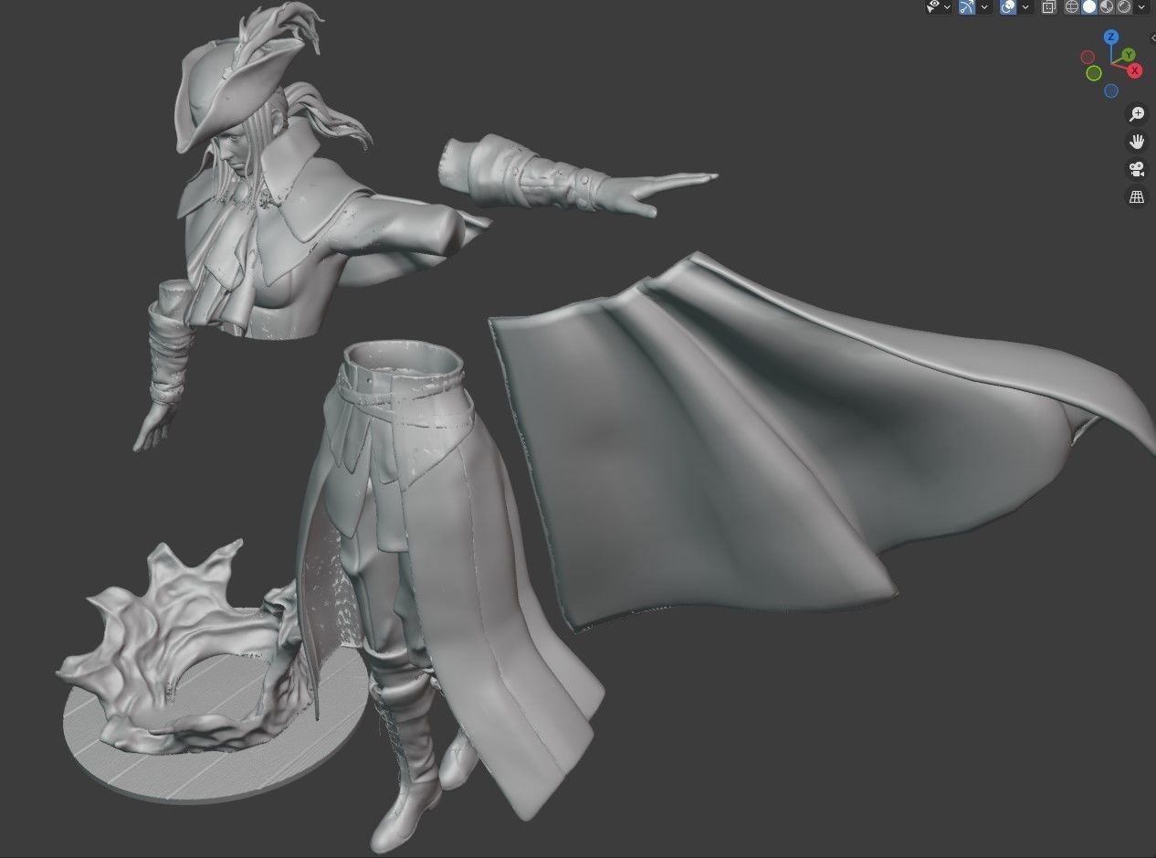 Lady Maria figure Bloodborne 3D model 3D printable | CGTrader