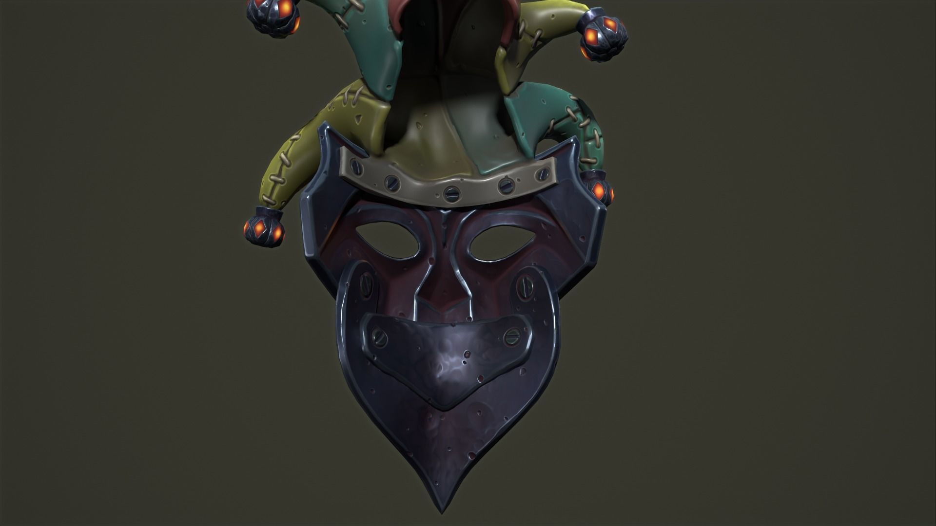 3D model Jester mask VR / AR / low-poly | CGTrader