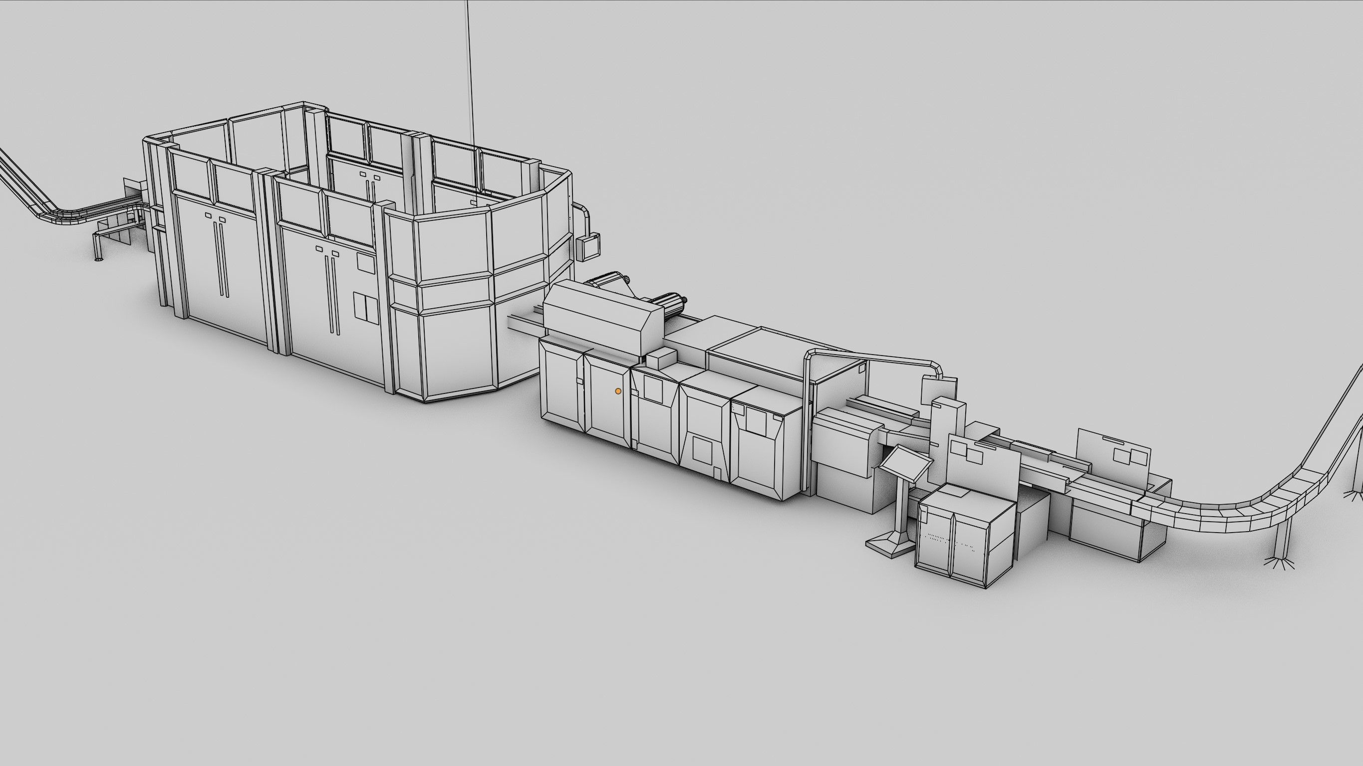 3D model Packaging Line VR / AR / lowpoly CGTrader