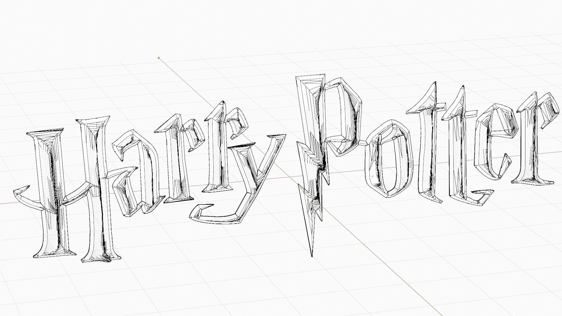 Harry Potter 3D Title FREE free VR / AR / lowpoly 3D model CGTrader