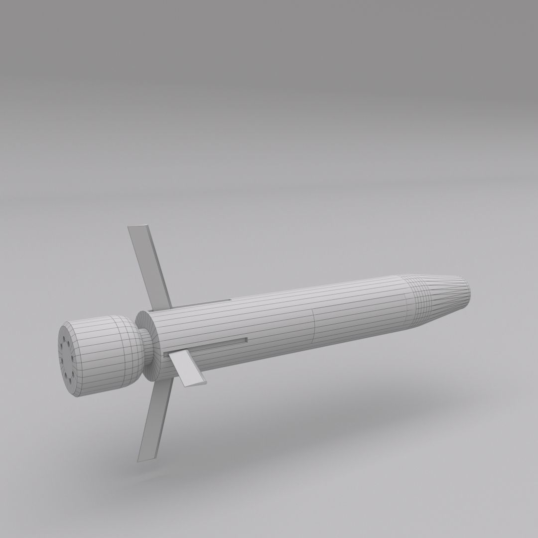 3D model Tanok120 mm Laser Guided Tank Gun Ammunition VR / AR / low