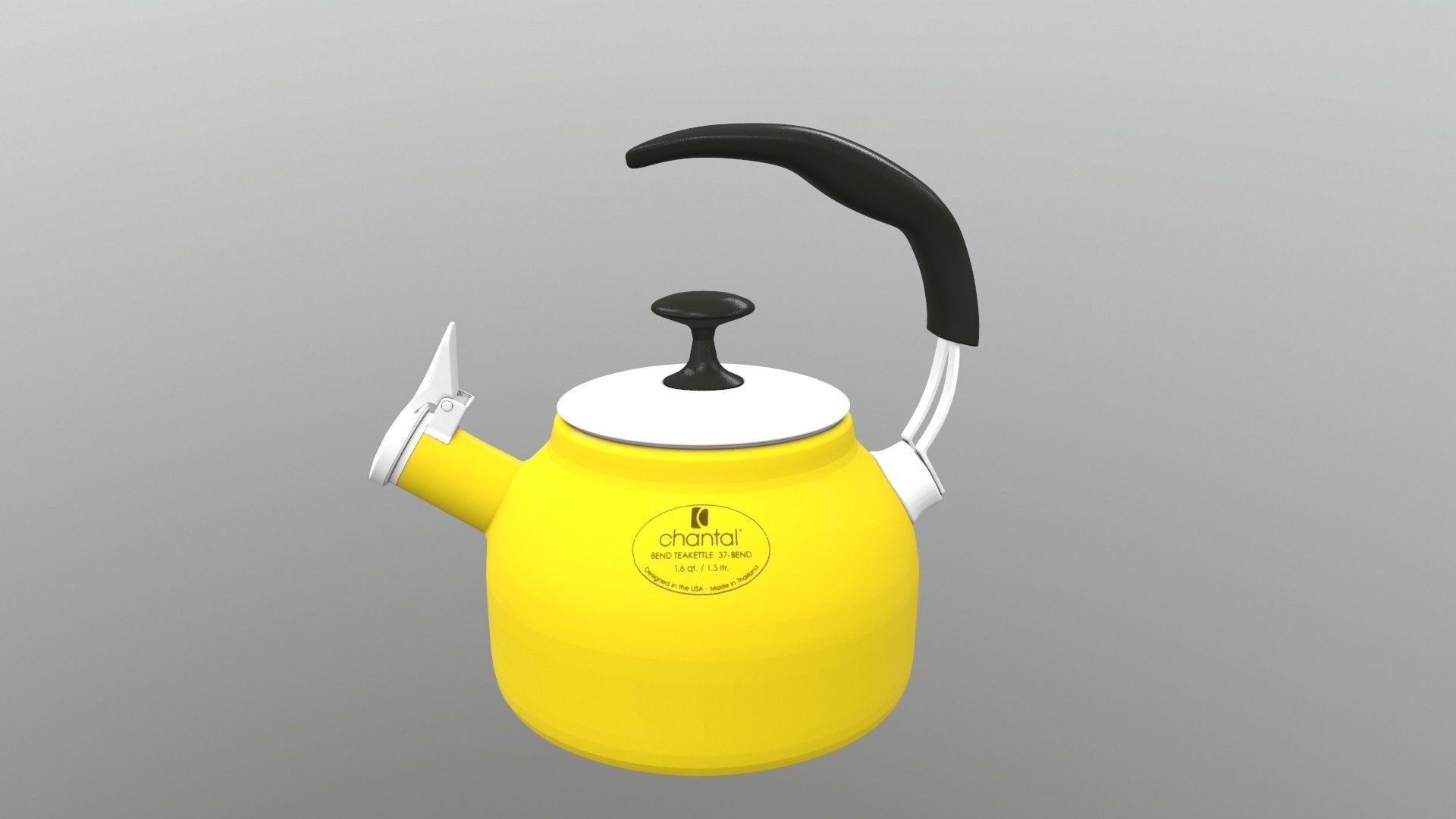 Steel Teakettle 3D model CGTrader