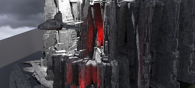 Sci-Fi dark Platforms Decepticon base 3D model | CGTrader