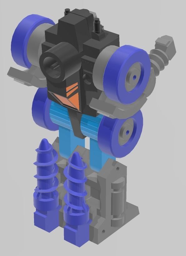 Transformers Drillbit for Cybertron Metroplex 3D model 3D printable