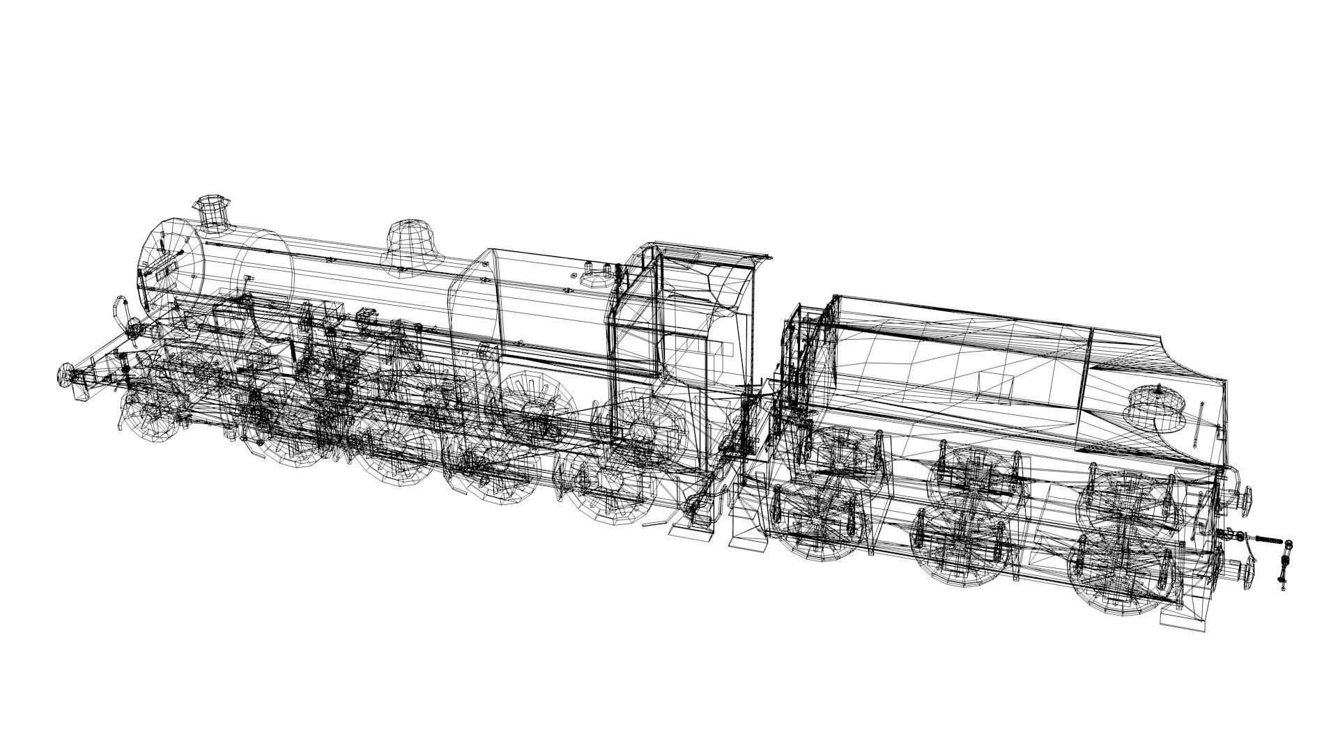 3D model Train - Steam Locomotive VR / AR / low-poly | CGTrader