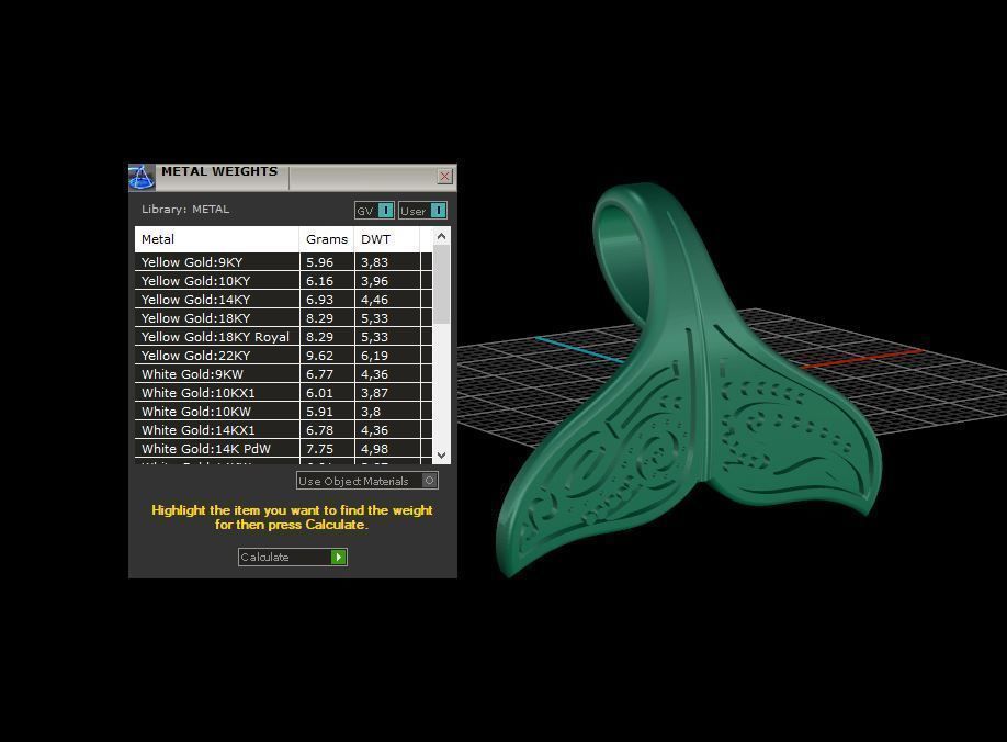 Tail Pendant 3D print model C13 3D model 3D printable | CGTrader