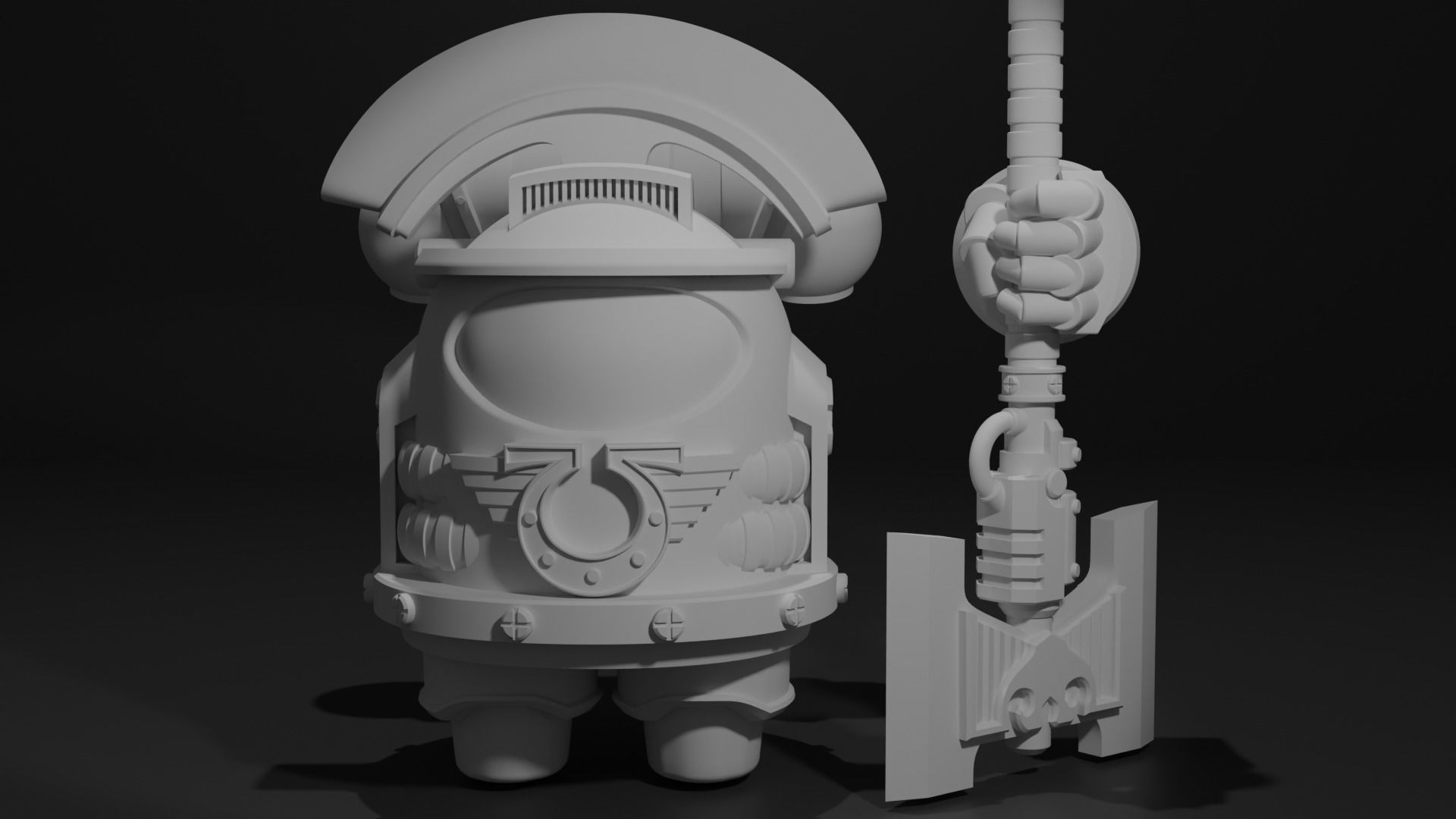 Among Us - WH40k Ultramarine 3D model 3D printable | CGTrader