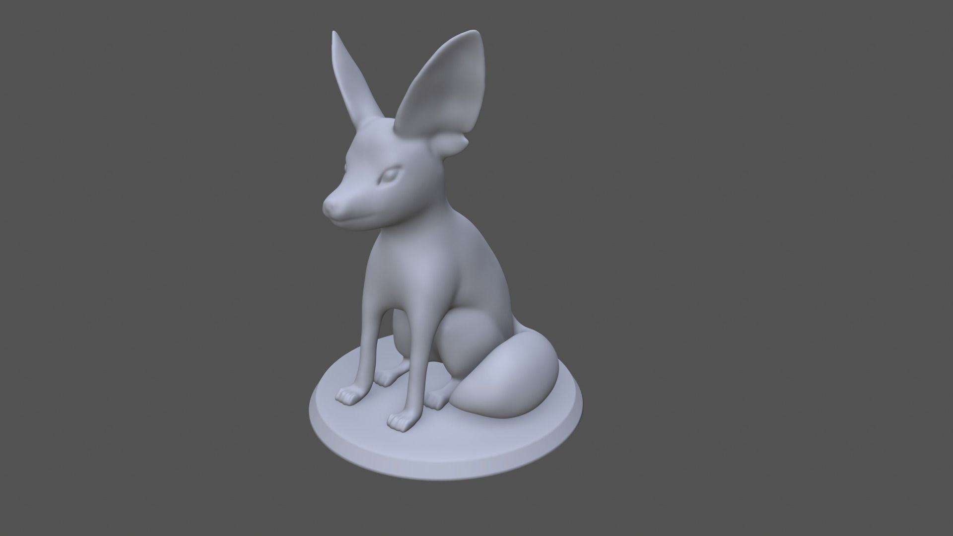 Fennec fox miniature 3D model 3D printable | CGTrader
