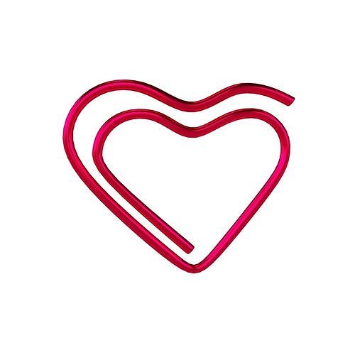 3D model Heart Paper Clip v1 004 VR / AR / lowpoly CGTrader