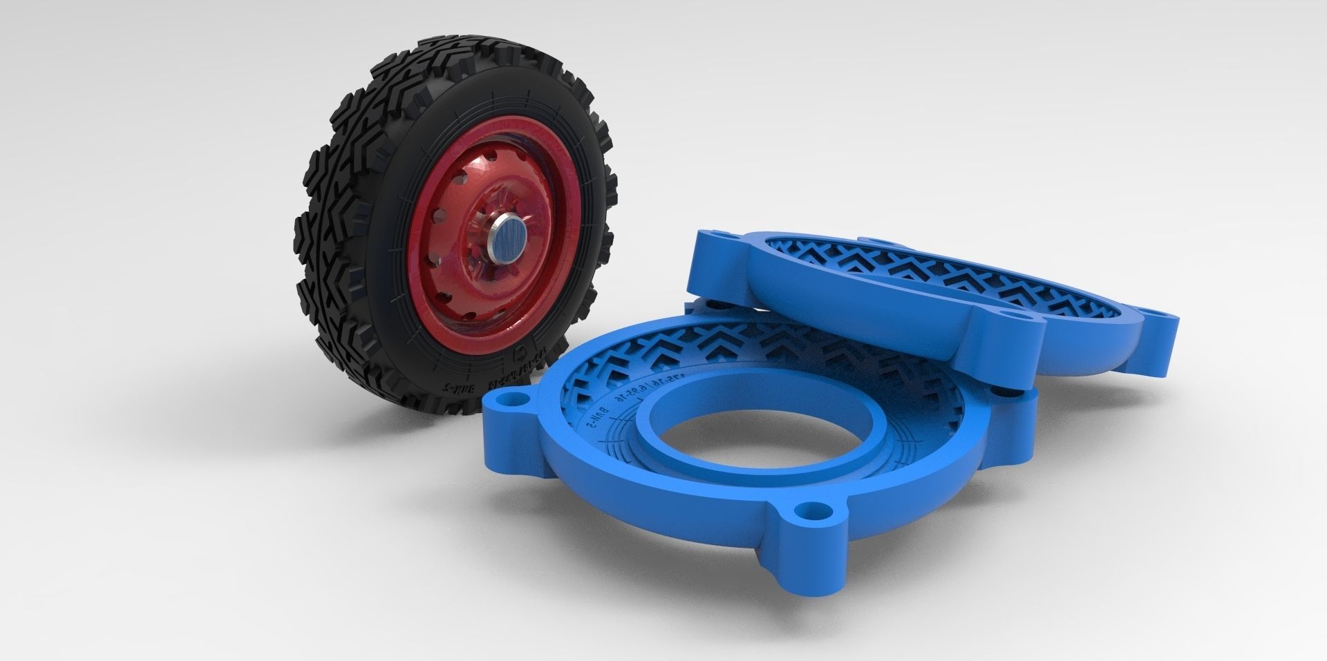 Mold rc Tire Niva off road vehicle How to make RC cars tire 3D model 3D