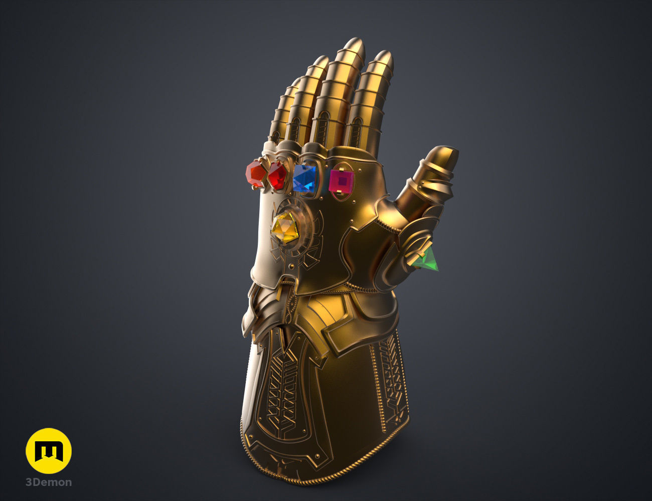The Infinity Gauntlet - Wearable DnD Dice Holder 3D model 3D printable ...