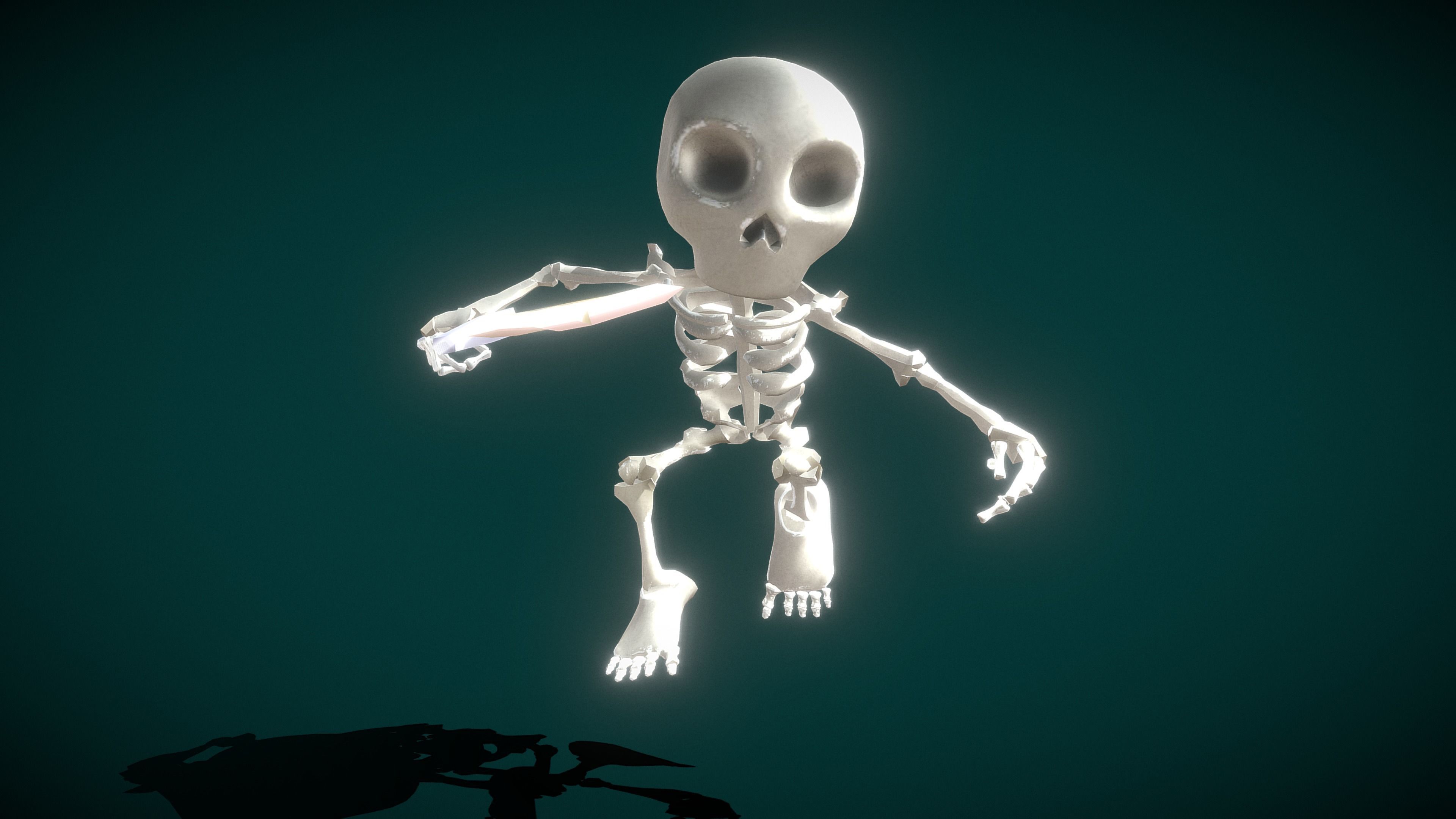 Skeleton Soldier Rig 3D model Skeleton Soldier VR / AR / low-poly rigged animated | CGTrader